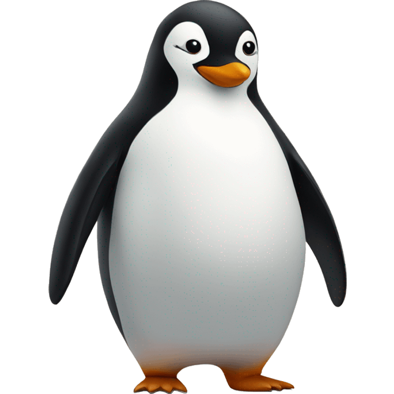 Penguin with fat belly emoji