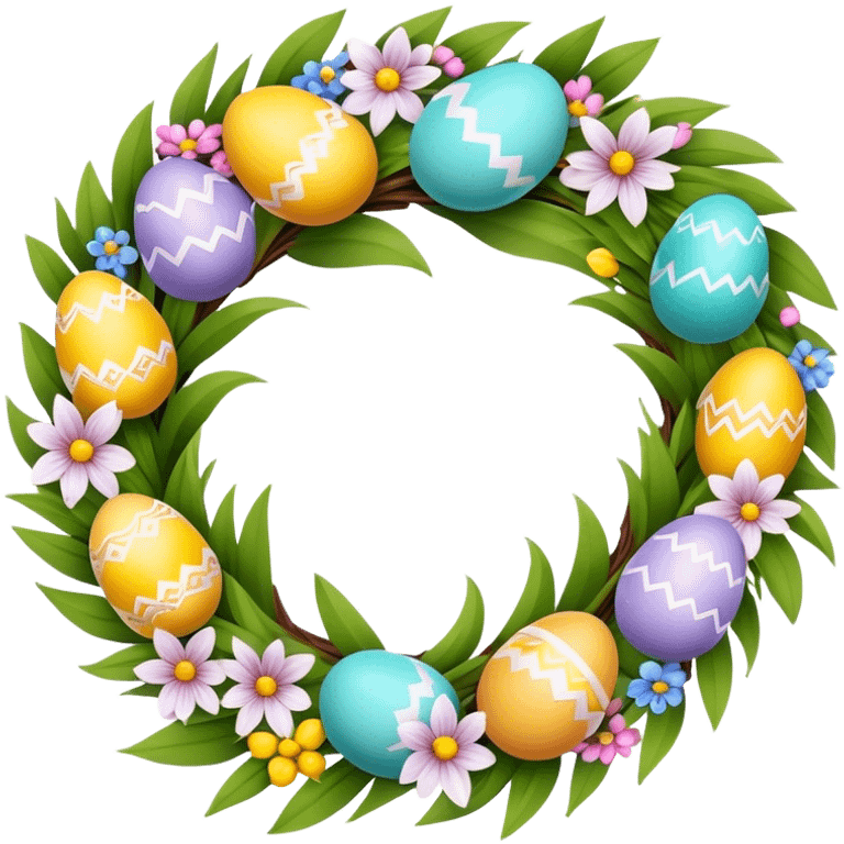 Easter wreath emoji