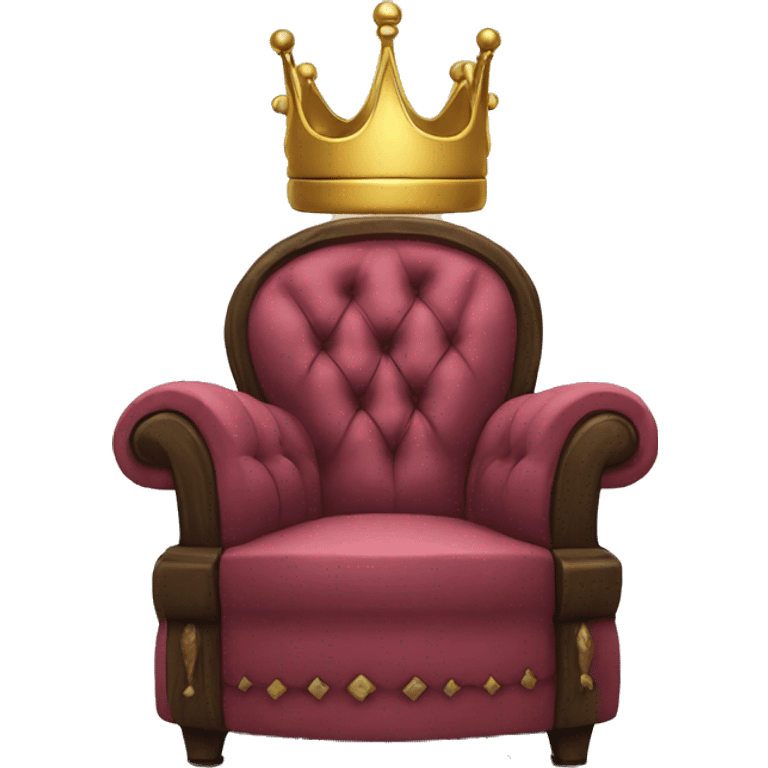 Speech Balloon with Ottoman crown inside emoji