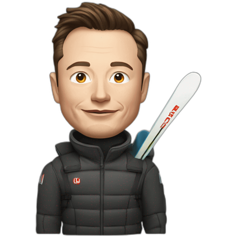 Elon musk ski emoji