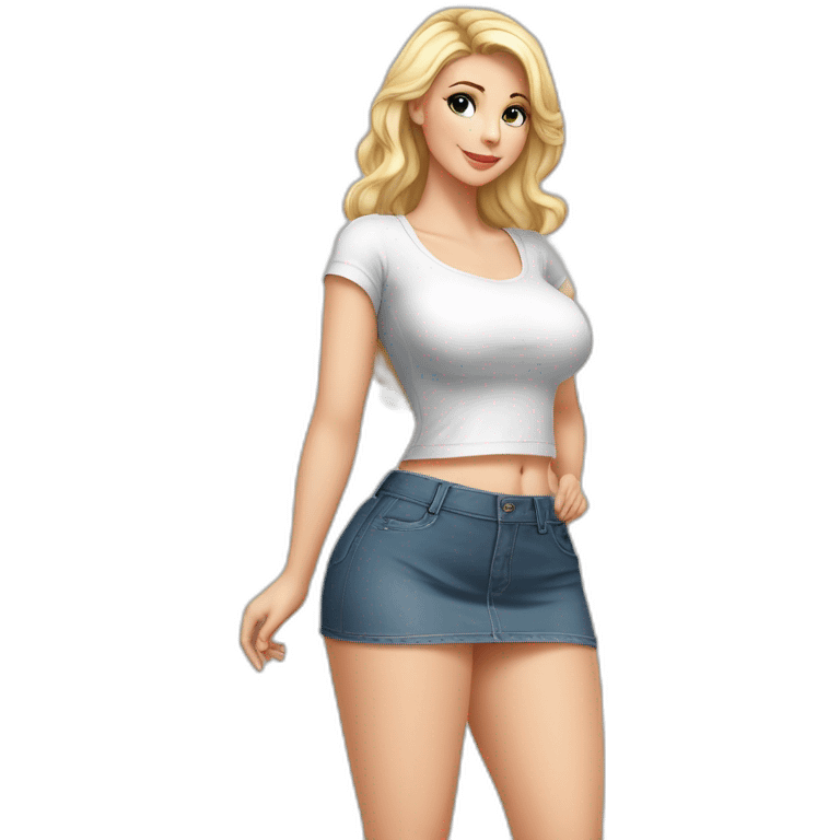 curvy-caucasian beauty-in-small-skirt-butt-white-socks прыгает с парашютом emoji