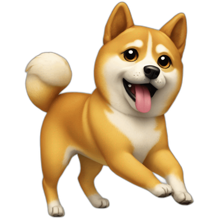 doge dog dancing samba emoji