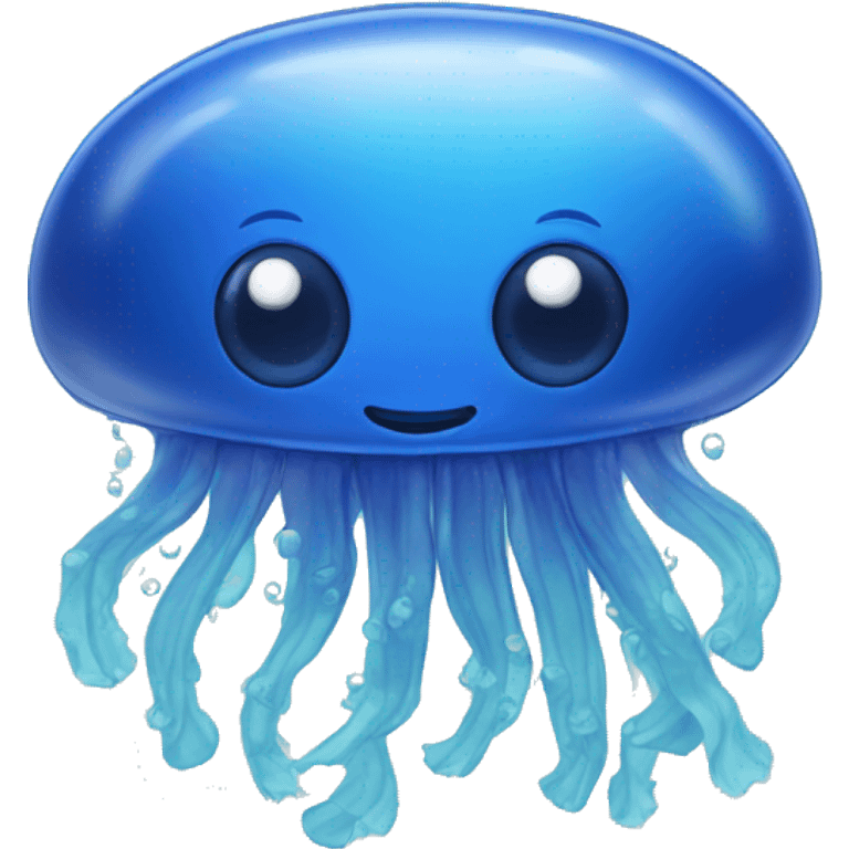 Blue jelly fish emoji