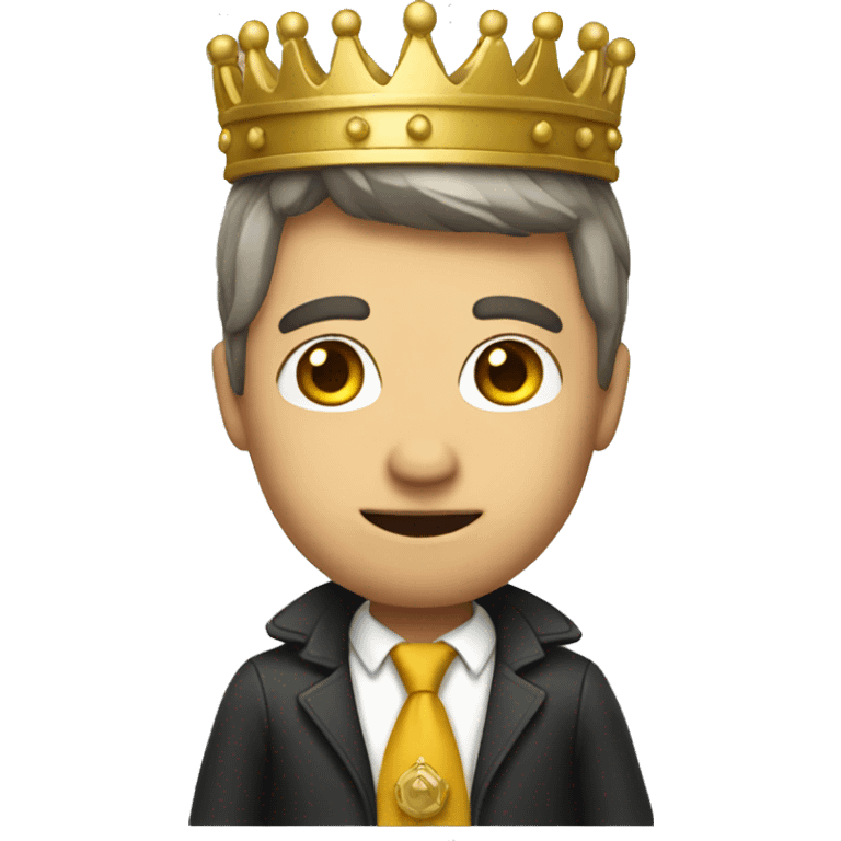 investigator wearing gold crown  emoji