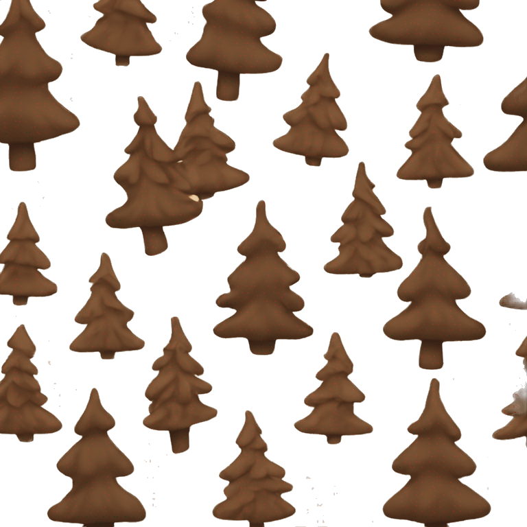 Brown christmas tree  emoji