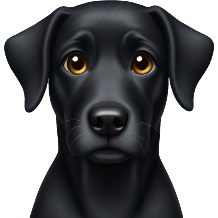 Black dog emoji