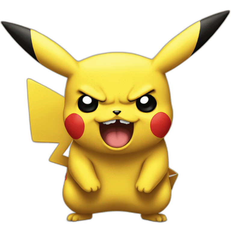 Angry pikachu emoji