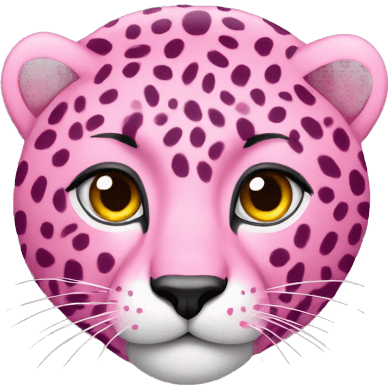 Pink cheetah  emoji