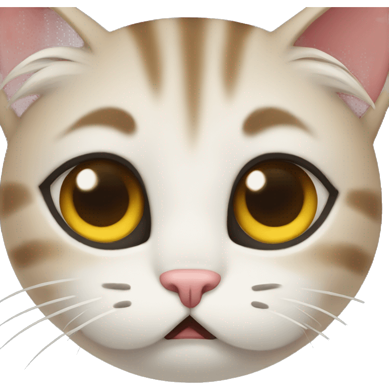  A cat upset emoji