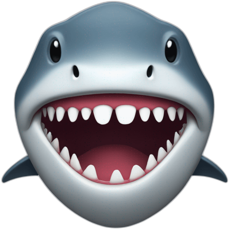 Shark with teeths emoji