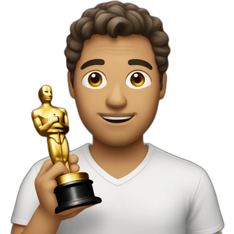 me holding an oscar emoji