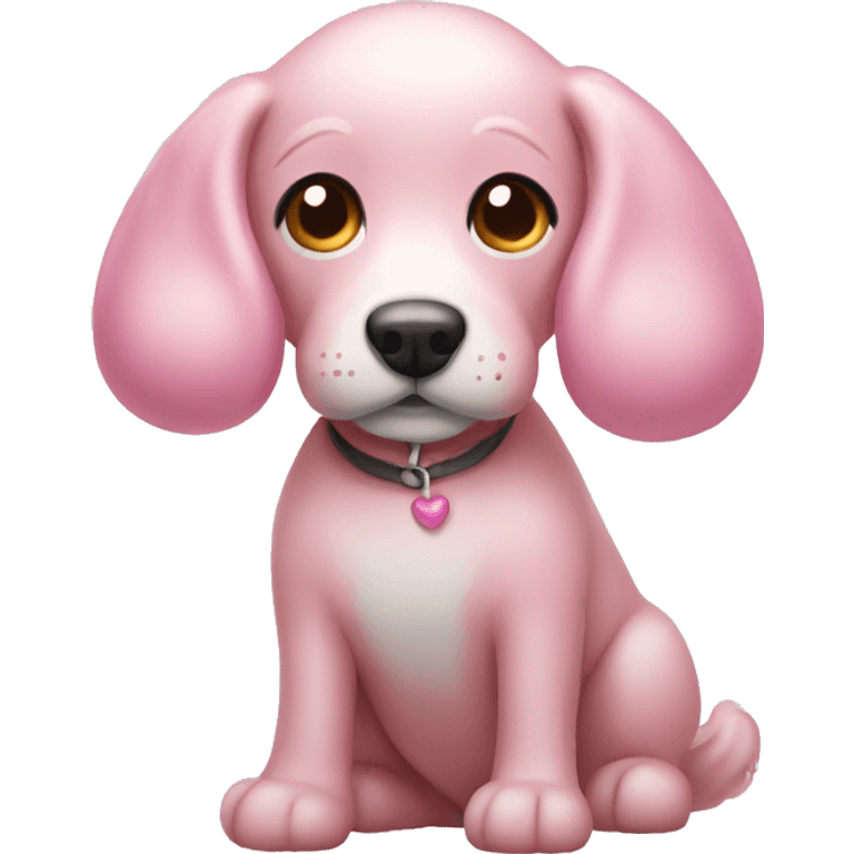 light pink ballon dog  emoji