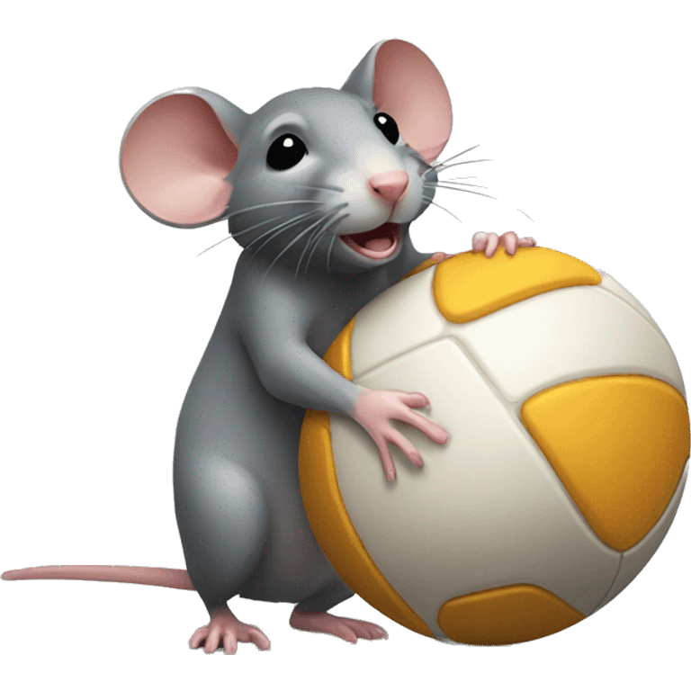 rat holding a ball emoji