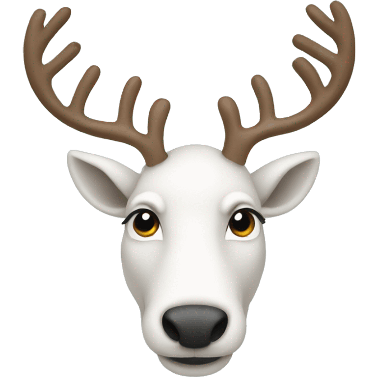 white reindeer  emoji