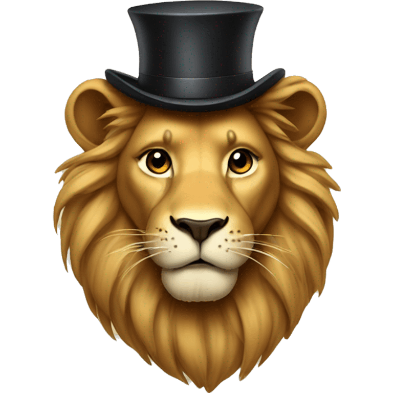 lion with tophat emoji