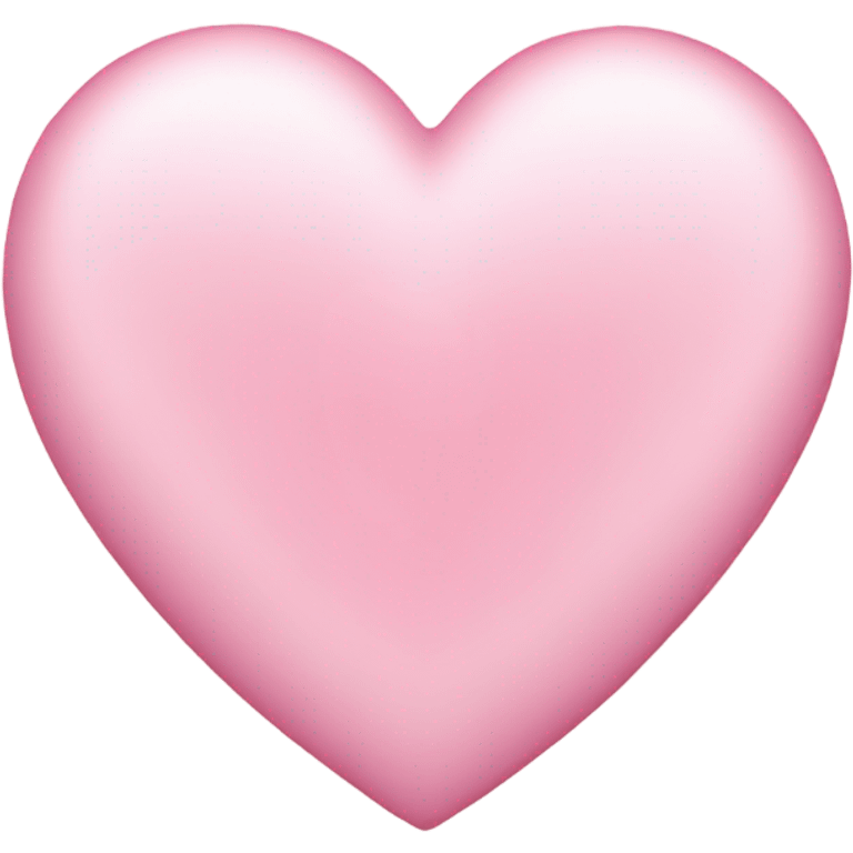 Light pink love heart  emoji