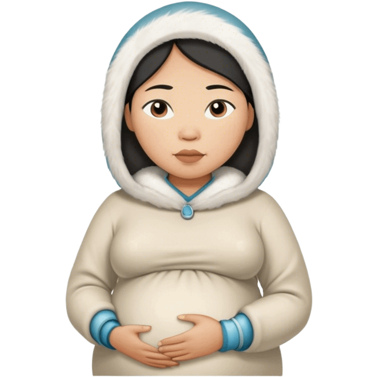 pregnant Inuit woman emoji