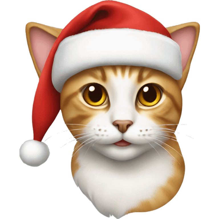 Cat with Santa hat emoji