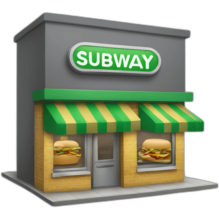 Subway restaurant emoji