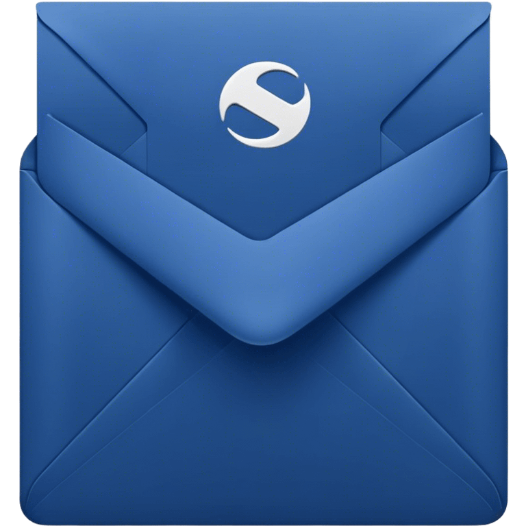 dark blue 
envelope emoji