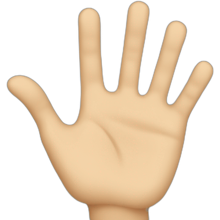 hand wave emoji