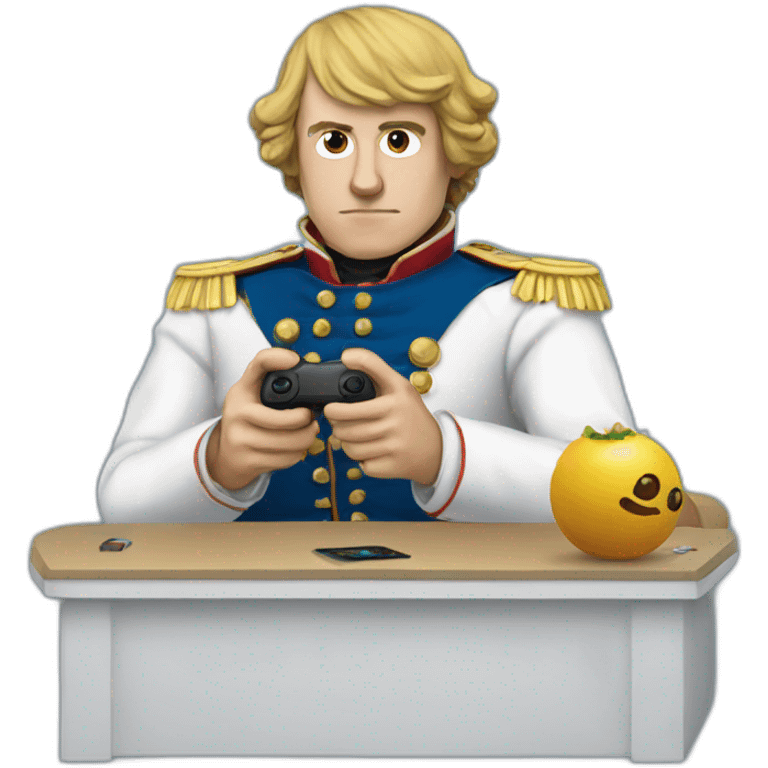 Napoleon plays video games emoji