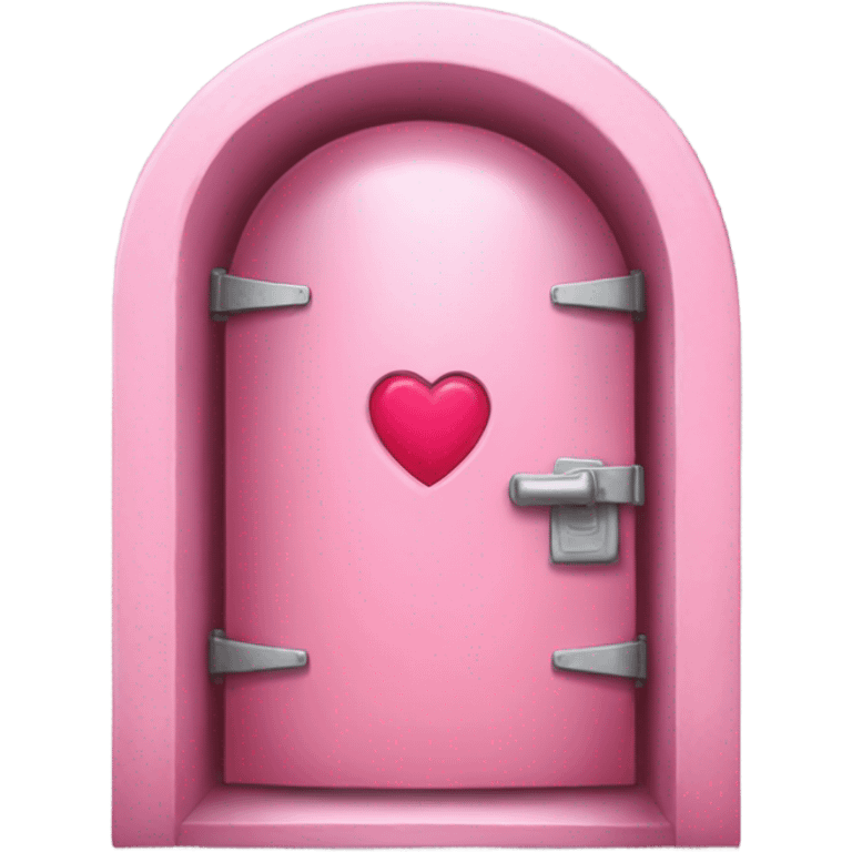 pink vault with a heart door emoji