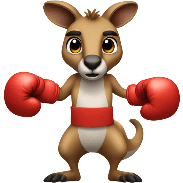 Boxing kangaroo  emoji