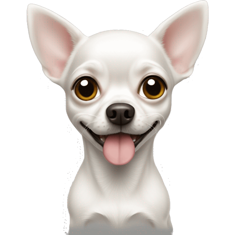 White chihuahua  emoji