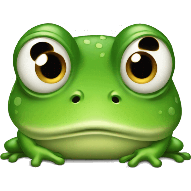 Disappointed frog  emoji