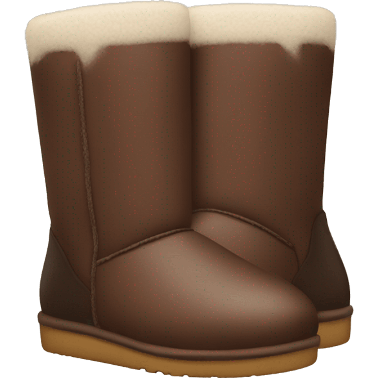 short chocolate uggs  emoji