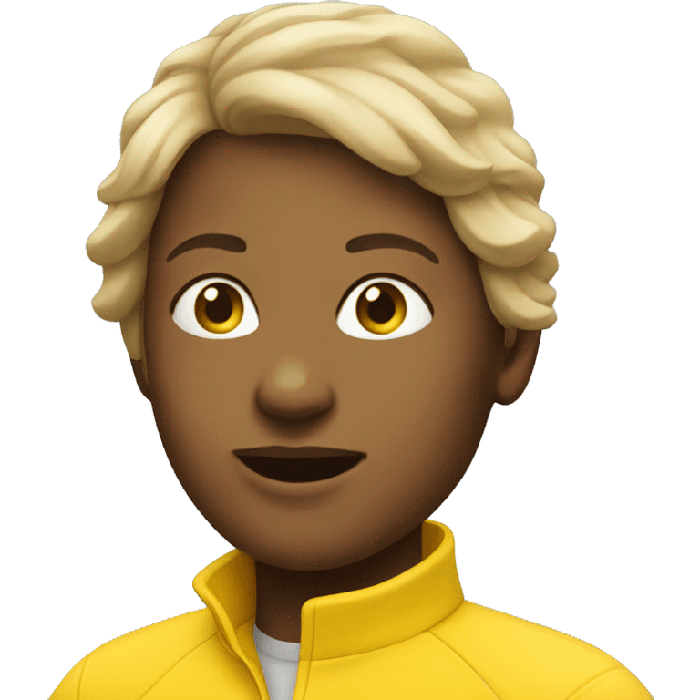 A Woman with a yellow jersey  emoji