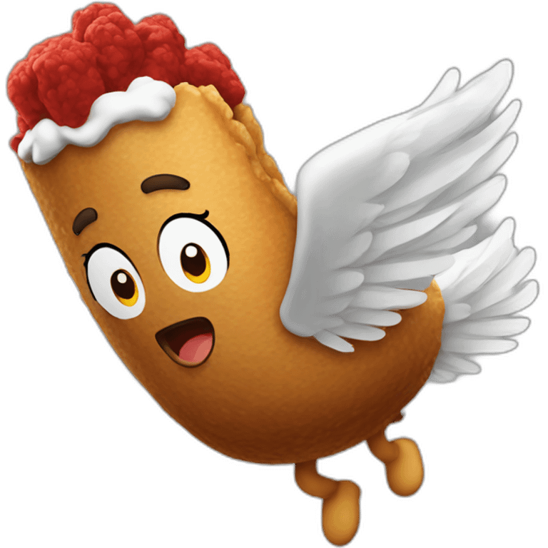 flying kfc emoji