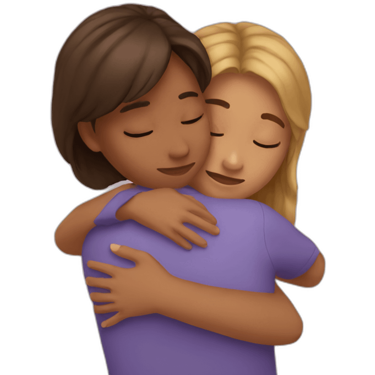 Sister hugging emoji