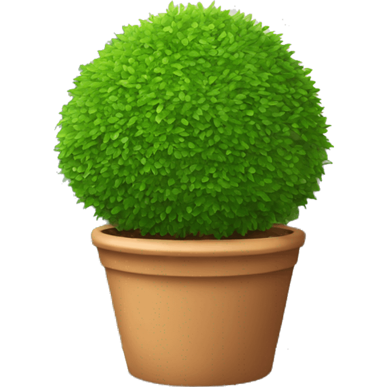 Hedge in garden pot emoji