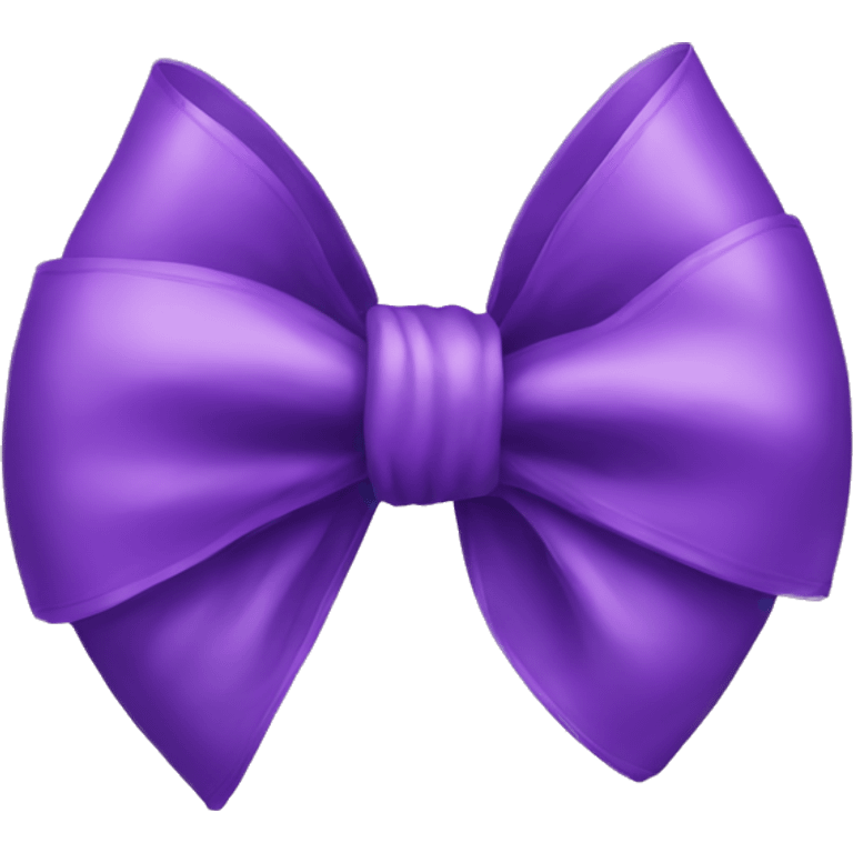 Purple bow emoji