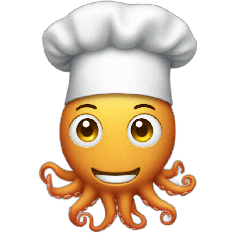 Octopus chef emoji