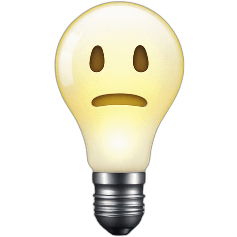 a flashlight with light coming out of it's bulb emoji