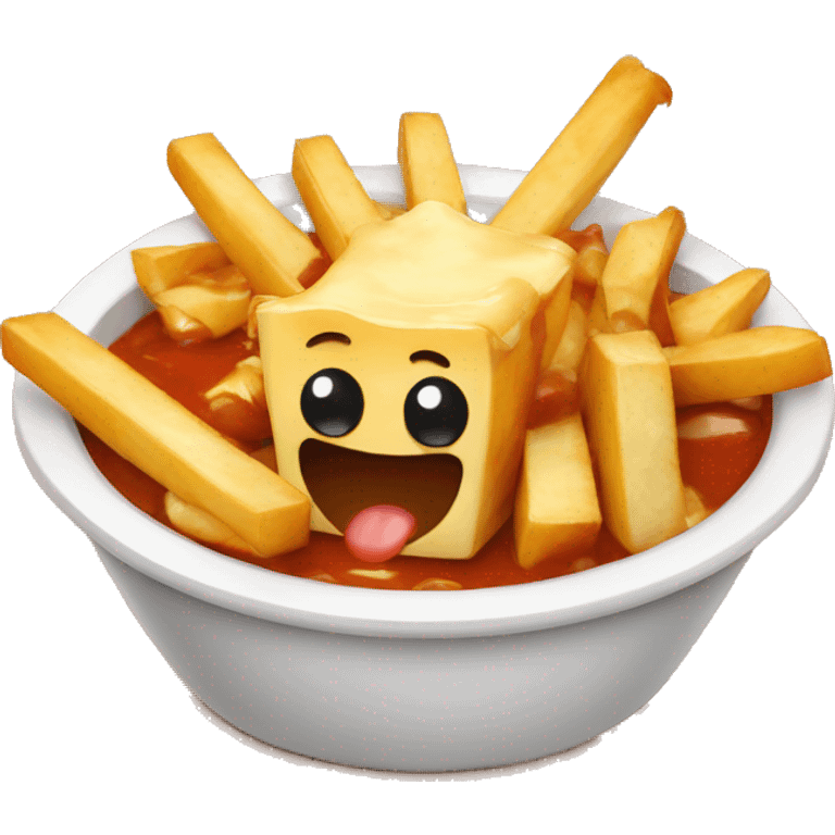 Poutine qui mange  emoji