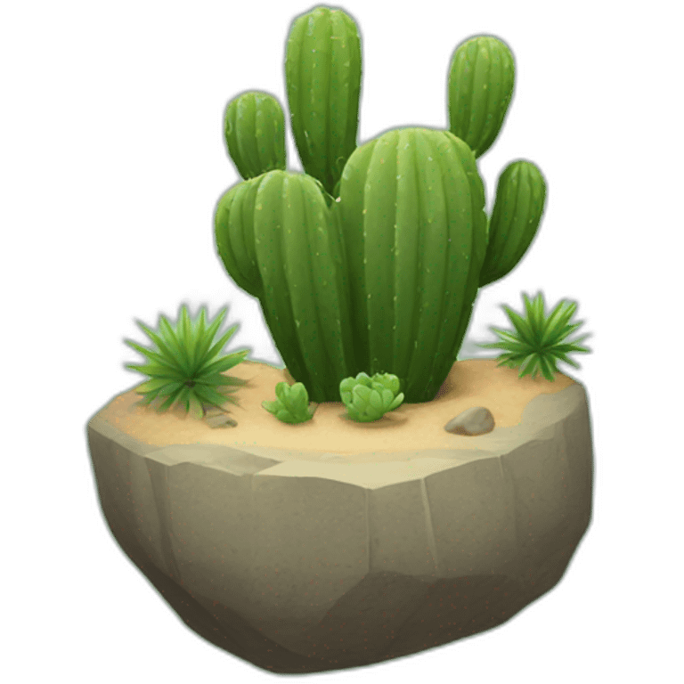 cactus rock sitn emoji